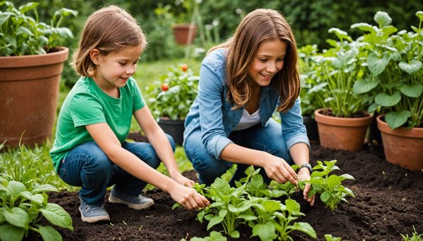 Explorez des stratégies captivantes pour initier vos enfants au jardinage bio !